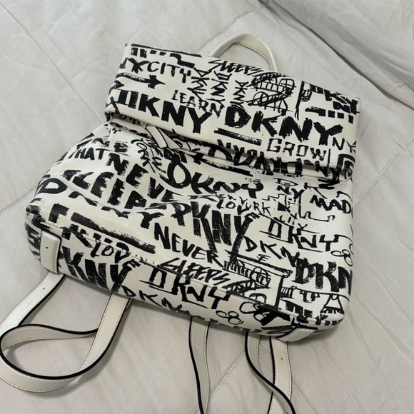 DKNY Monochrome Graphic Backpack - Picture 2 of 4